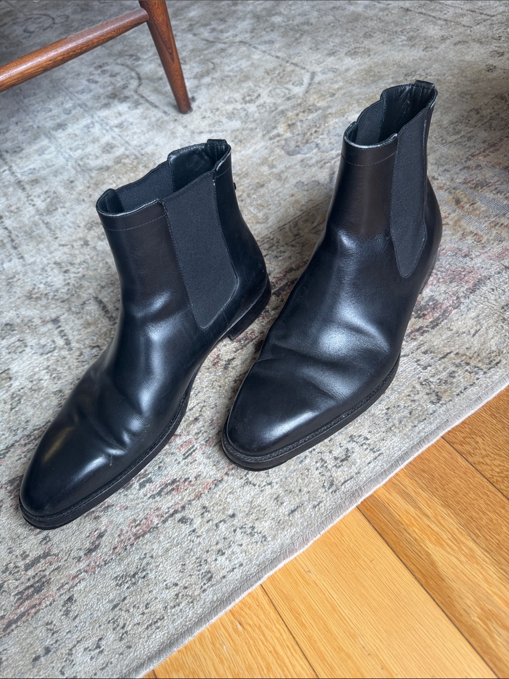 Dior Men's Black Leather Chelsea Boots